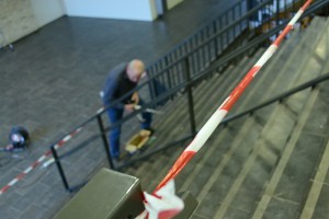 Plaatsen van trapleuningen
