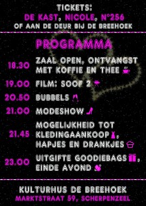 Flyer Ladies Night achterkant