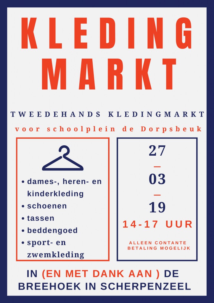 Kledingmarkt poster